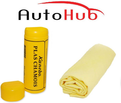 Auto Hub Chamois Leather Vehicle Washing  Cloth(Pack Of 1)