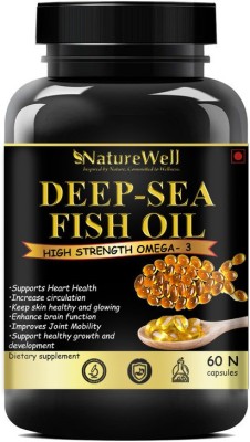 Naturewell Deep Sea Fish Oil 2500mg (Omega 3 Fish Oil)Premium(60 No)