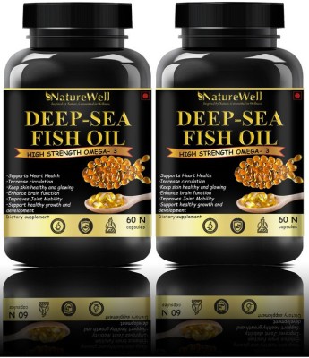 Naturewell Deep Sea Fish Oil 2500mg (Omega 3 Fish Oil)Ultra(2 x 60 No)