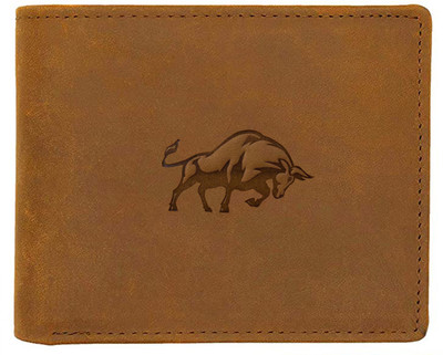 WILDHORN Men Casual Tan Genuine Leather Wallet(7 Card Slots)