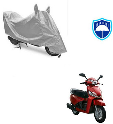SRENTERPRISES Two Wheeler Cover for Mahindra(Gusto, Silver)