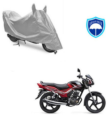 SRENTERPRISES Two Wheeler Cover for TVS(Star City, Silver)
