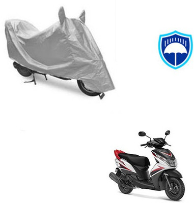 SRENTERPRISES Two Wheeler Cover for Yamaha(Ray Z, Silver)