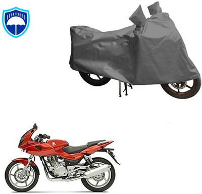 Feel heaven Waterproof Two Wheeler Cover for Bajaj(Pulsar 220 DTS-i, Grey)