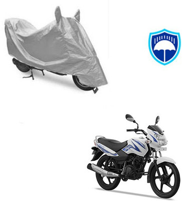 SRENTERPRISES Two Wheeler Cover for TVS(Star Sport, Silver)
