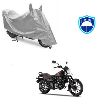SRENTERPRISES Two Wheeler Cover for Bajaj(Avenger 220 Street, Silver)