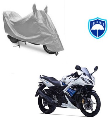 SRENTERPRISES Two Wheeler Cover for Yamaha(YZF R15 S, Silver)