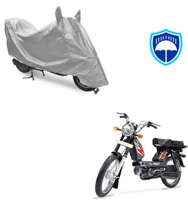 SRENTERPRISES Two Wheeler Cover for TVS(Heavy Duty Super XL, Silver)