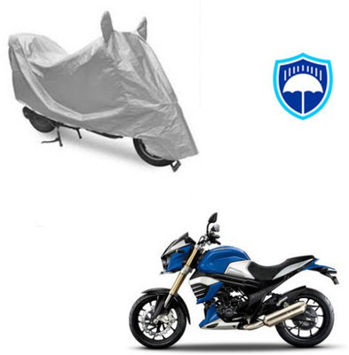 SRENTERPRISES Two Wheeler Cover for Mahindra(MOJO XT 300, Silver)
