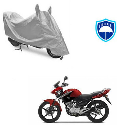 SRENTERPRISES Two Wheeler Cover for Yamaha(YBR 125, Silver)