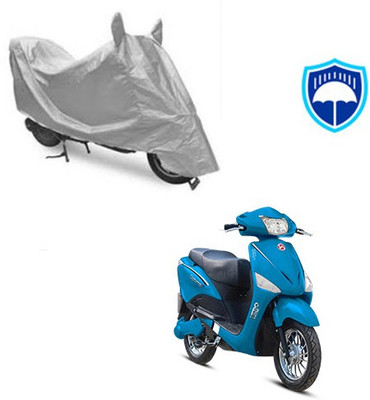 SRENTERPRISES Two Wheeler Cover for Hero(Electric Optima, Silver)