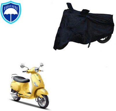 SRENTERPRISES Two Wheeler Cover for Piaggio(Vespa SXL, Black)