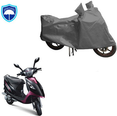 Feel heaven Waterproof Two Wheeler Cover for TVS(Scooty Streak, Grey)