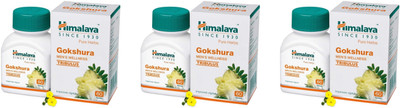 HIMALAYA Gokshura Men's Wellness Tribulus Improves Vigour (180 Tablets)(Pack of 3, 180 Tablets)