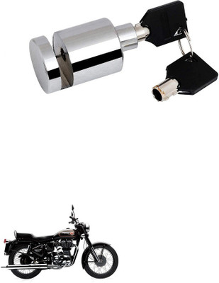 AXWee Heavy Disk-Lock-Round-Chrome-Bike 912 Disc Lock(Silver, Steel)