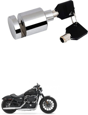 AXWee Heavy Disk-Lock-Round-Chrome-Bike 997 Disc Lock(Silver, Steel)