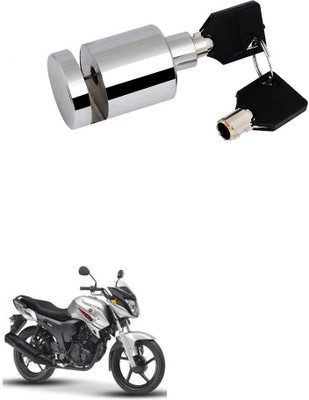 AXWee Heavy Disk-Lock-Round-Chrome-Bike 964 Disc Lock(Silver, Steel)