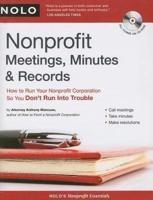 Nonprofit Meetings, Minutes & Records(English, Mixed media product, Mancuso Anthony)