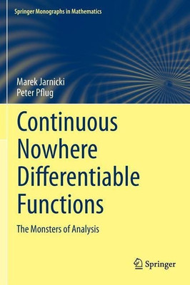 Continuous Nowhere Differentiable Functions(English, Hardcover, Jarnicki Marek)