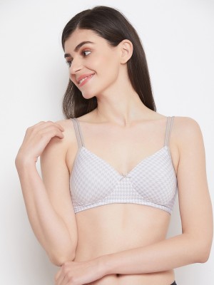 Clovia Women T-Shirt Lightly Padded Bra(White, Grey)