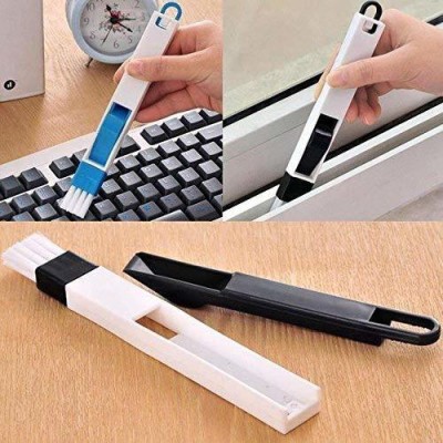 Collectrio Plastic Edges Dust Cleaning Brush for Window Frame Keyboard with Mini Dustpan for Computers, Laptops(Plastic Edges Dust Cleaning Brush for Window Frame Keyboard with Mini Dustpan)