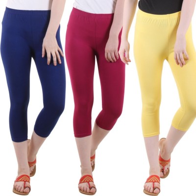 DIAZ Women Blue, Maroon, Yellow Capri