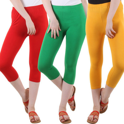 DIAZ Women Red, Green, Yellow Capri