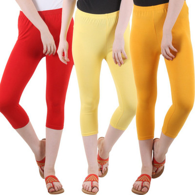 DIAZ Women Red, Yellow Capri