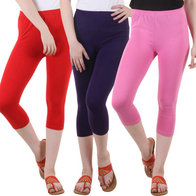 DIAZ Women Purple, Red, Pink Capri