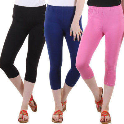 DIAZ Women Blue, Black, Pink Capri