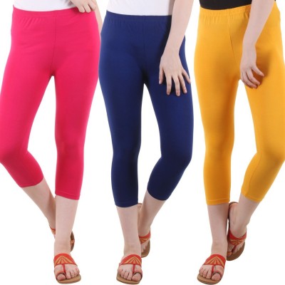 DIAZ Women Blue, Pink, Yellow Capri