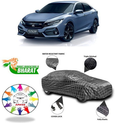 APNEK Car Cover For Honda Civic (With Mirror Pockets)(Black, Silver, Grey)
