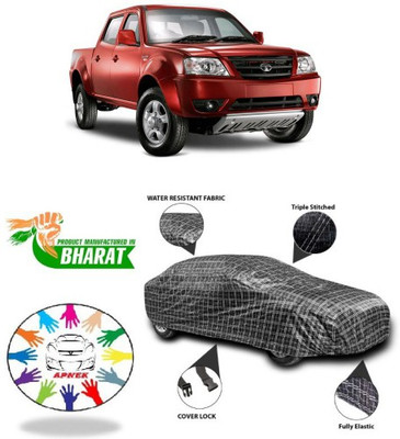 APNEK Car Cover For Tata Xenon XT (With Mirror Pockets)(Black, White)