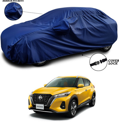 ANTHUB Car Cover For Nissan Kicks (With Mirror Pockets)(Blue)