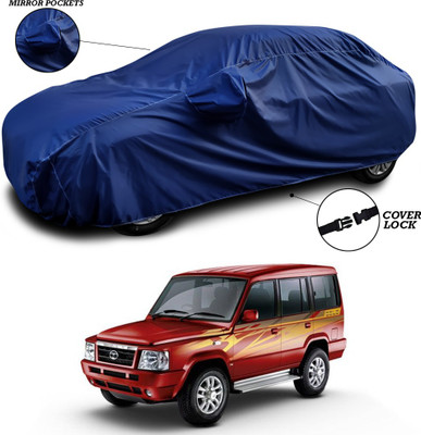 SEBONGO Car Cover For Tata Sumo Victa (With Mirror Pockets)(Blue)