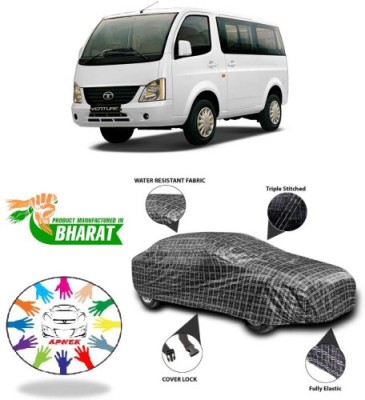 APNEK Car Cover For Tata Venture (With Mirror Pockets)(Black, Silver, Grey)