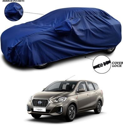 ANTHUB Car Cover For Datsun Go-Cross (With Mirror Pockets)(Blue)