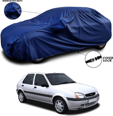 ANTHUB Car Cover For Ford Fiesta Old (With Mirror Pockets)(Blue)