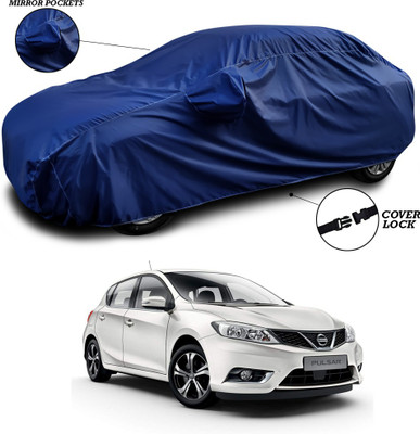 ANTHUB Car Cover For Nissan Pulsar (With Mirror Pockets)(Blue)