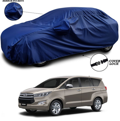 ANTHUB Car Cover For Toyota Innova (With Mirror Pockets)(Blue)