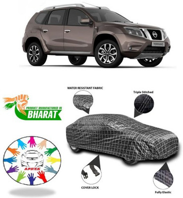 APNEK Car Cover For Nissan Terrano (With Mirror Pockets)(Black, Silver, Grey)