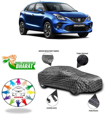 APNEK Car Cover For Maruti Suzuki Baleno (With Mirror Pockets)(Black, Silver, Grey)