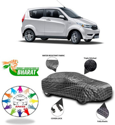 APNEK Car Cover For Mahindra E-KUV100 (With Mirror Pockets)(Black, Silver, Grey)
