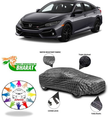 APNEK Car Cover For Honda Civic Facelift (With Mirror Pockets)(Black, Silver, Grey)
