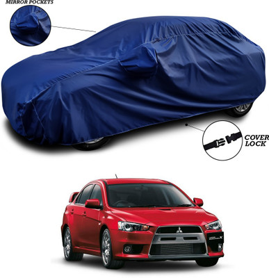 ANTHUB Car Cover For Mitsubishi Lancer (With Mirror Pockets)(Blue)