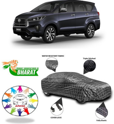 APNEK Car Cover For Toyota Innova (With Mirror Pockets)(Black, Silver, Grey)