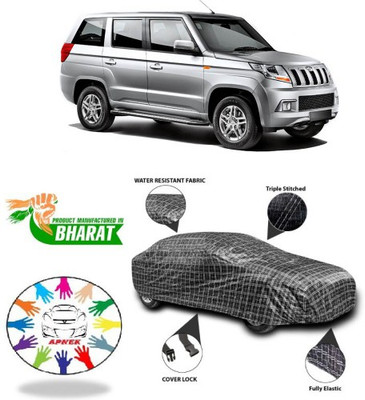 APNEK Car Cover For Mahindra TUV300 (With Mirror Pockets)(Black, Silver, Grey)