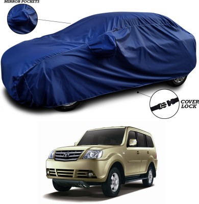 ANTHUB Car Cover For Tata Sumo Grande MK II (With Mirror Pockets)(Blue)
