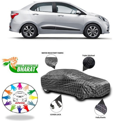 NUMBOR ONE Car Cover For Hyundai Xcent Facelift (With Mirror Pockets)(Black, Silver, Grey)