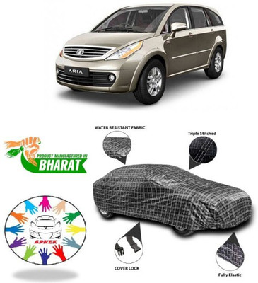 NUMBOR ONE Car Cover For Tata Aria (With Mirror Pockets)(Black, Silver, Grey)